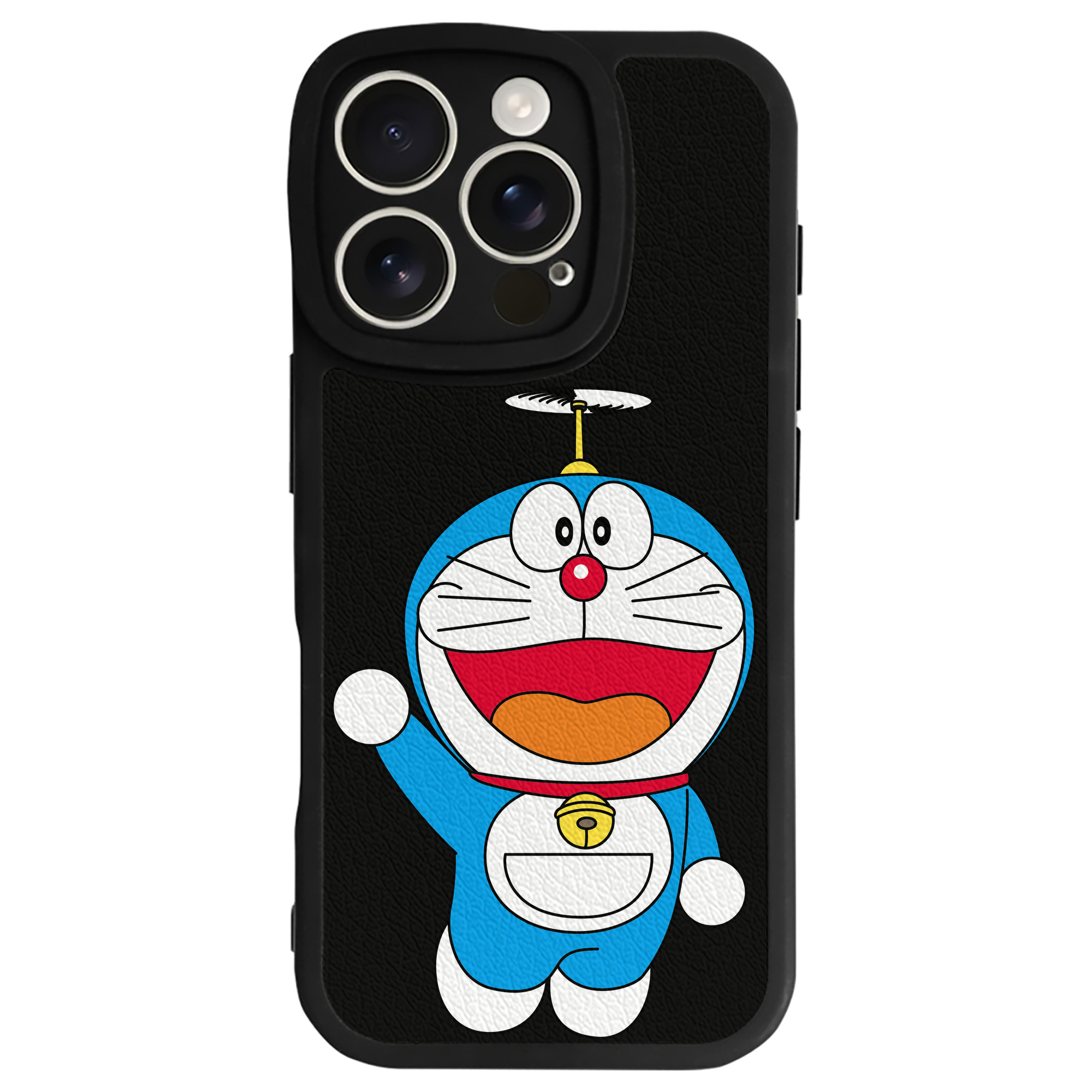 （画像用） ドラえもん Doraemon 【iPhone 16シリーズ対応】シリコンスマホケース（レザー調） 材質：シリコン